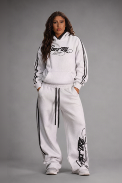 TRZ TRACKSUIT-SET GREY „no more space for words“
