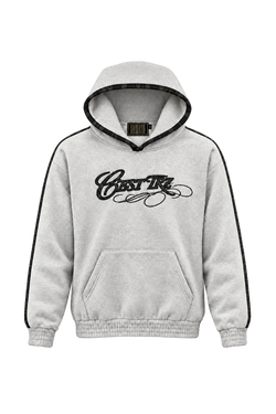 TRZ HOODIE - GREY "NO MORE SPACE FOR WORDS"