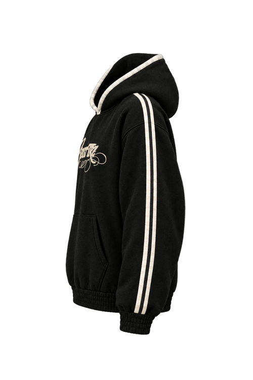 TRZ HOODIE BLACK „no more space for words“