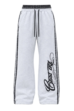 TRZ SWEATPANTS - GREY "NO MORE SPACE FOR WORDS"