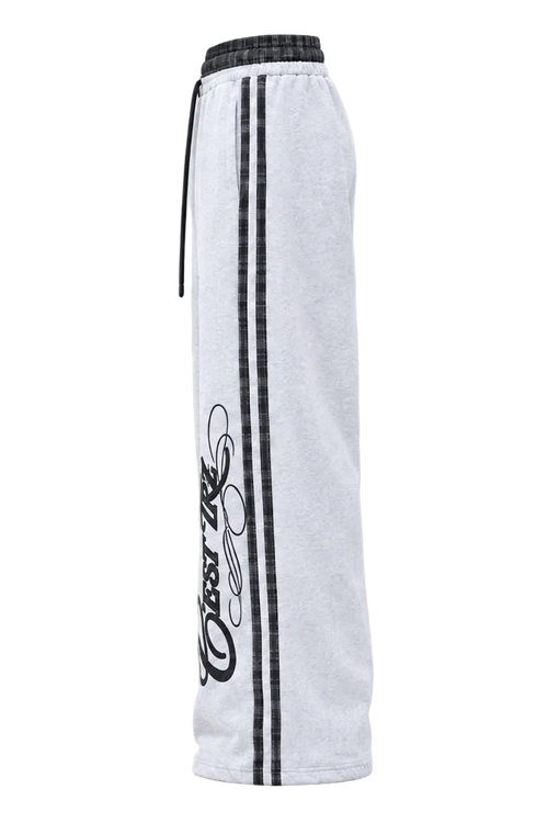 TRZ SWEATPANTS - GREY "NO MORE SPACE FOR WORDS"