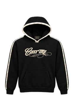 TRZ HOODIE BLACK „no more space for words“