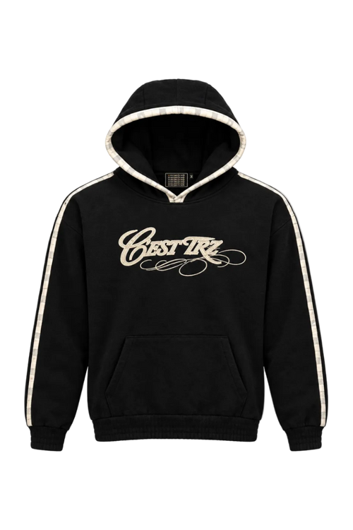 TRZ HOODIE BLACK „no more space for words“